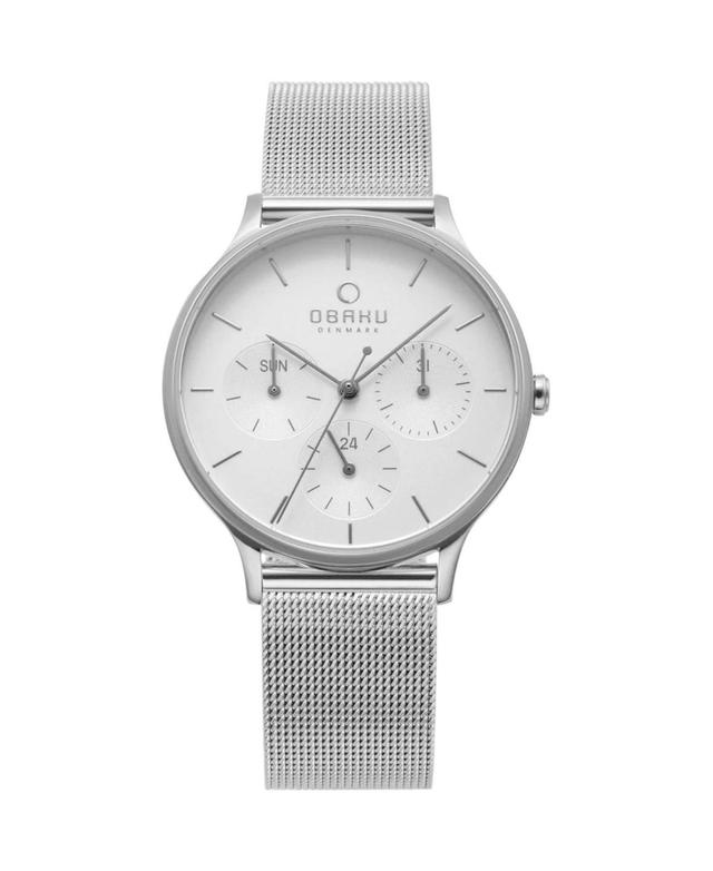 Obaku Womens Lind White Dial Watch - V212LMCIMC Product Image