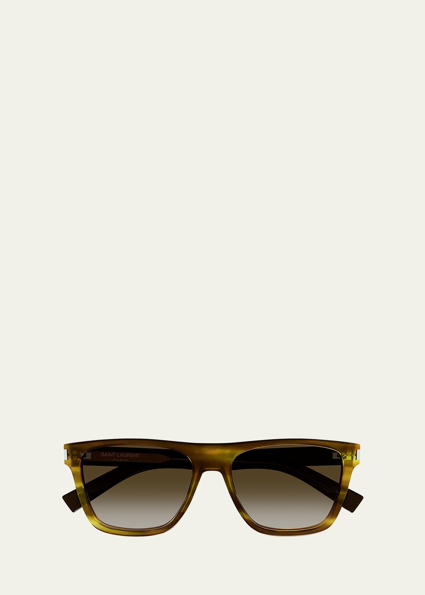 Mens SL 619 Acetate Rectangle Sunglasses Product Image