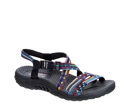 Skechers Reggae Sew Me Womens Sandals Blue Team Product Image