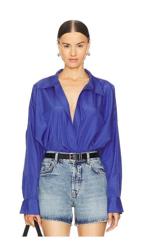 Super Oversized Boyfriend Shirt Bodysuit Product Image