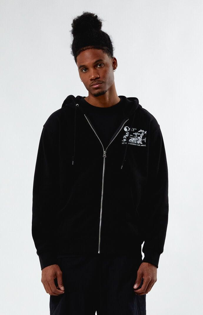 Obey Men's Let Your Worries Fade Away Heavyweight Zip Hoodie Product Image