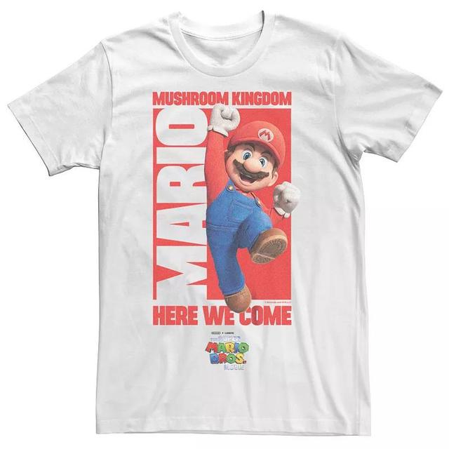 Big & Tall The Super Mario Bros. Movie Jumpman Mushroom Kingdom Here We Come Graphic Tee, Mens Product Image