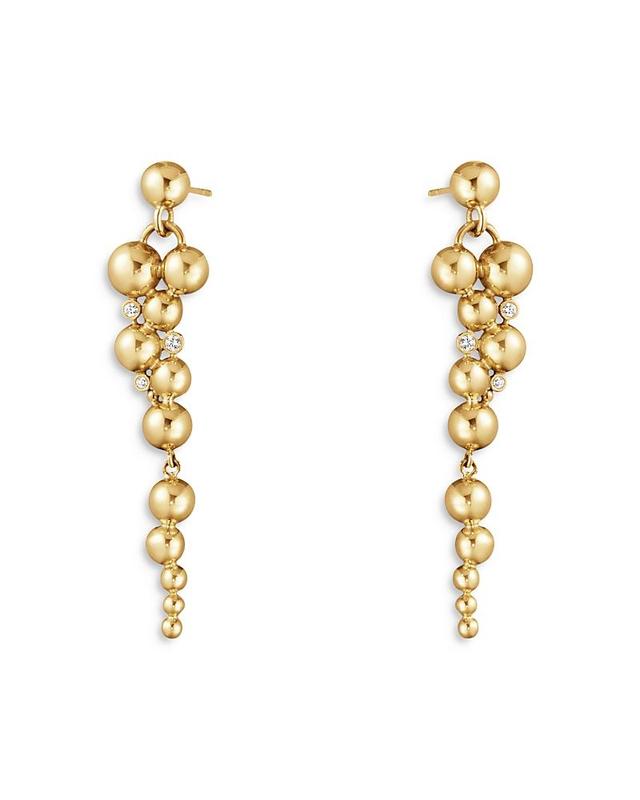 Georg Jensen 18K Yellow Gold Moonlight Grapes Diamond Drop Earrings Product Image