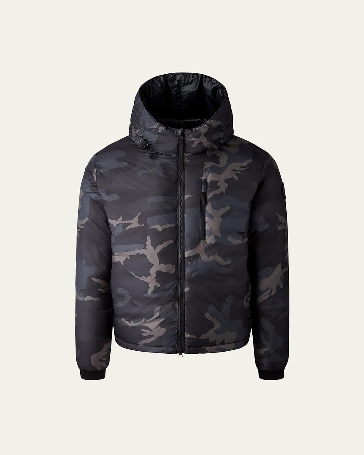 Mens Lodge Camo Hooded Puffer Coat Product Image