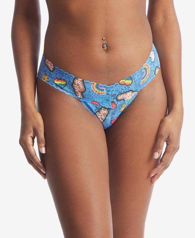 Hanky Panky Printed Daily Low Rise Thong (Summer Love) Women's Underwear Product Image