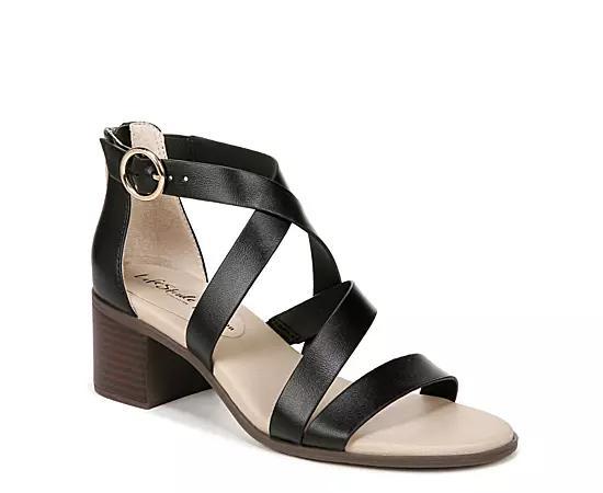 LifeStride Heritage Womens Strappy Sandals Dark Brown Product Image