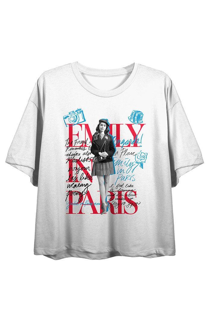 Women's Emily in Paris Sketch Art T-Shirt Product Image