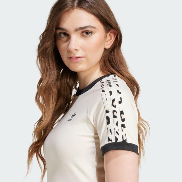 Leopard 3-Stripes Tee Product Image