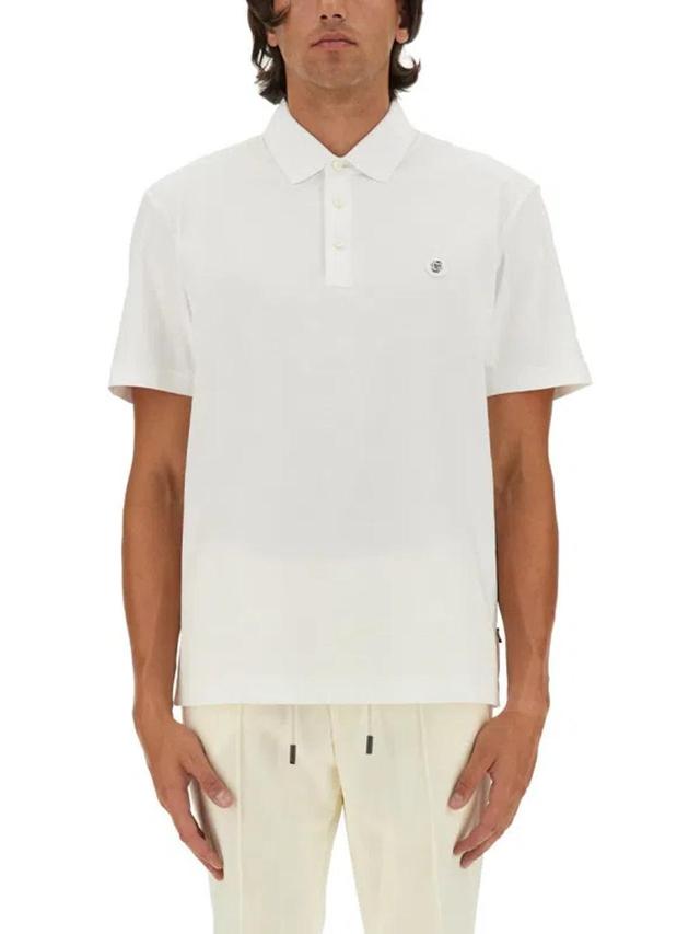 HUGO BOSS Boss Polo With Logo In White Product Image