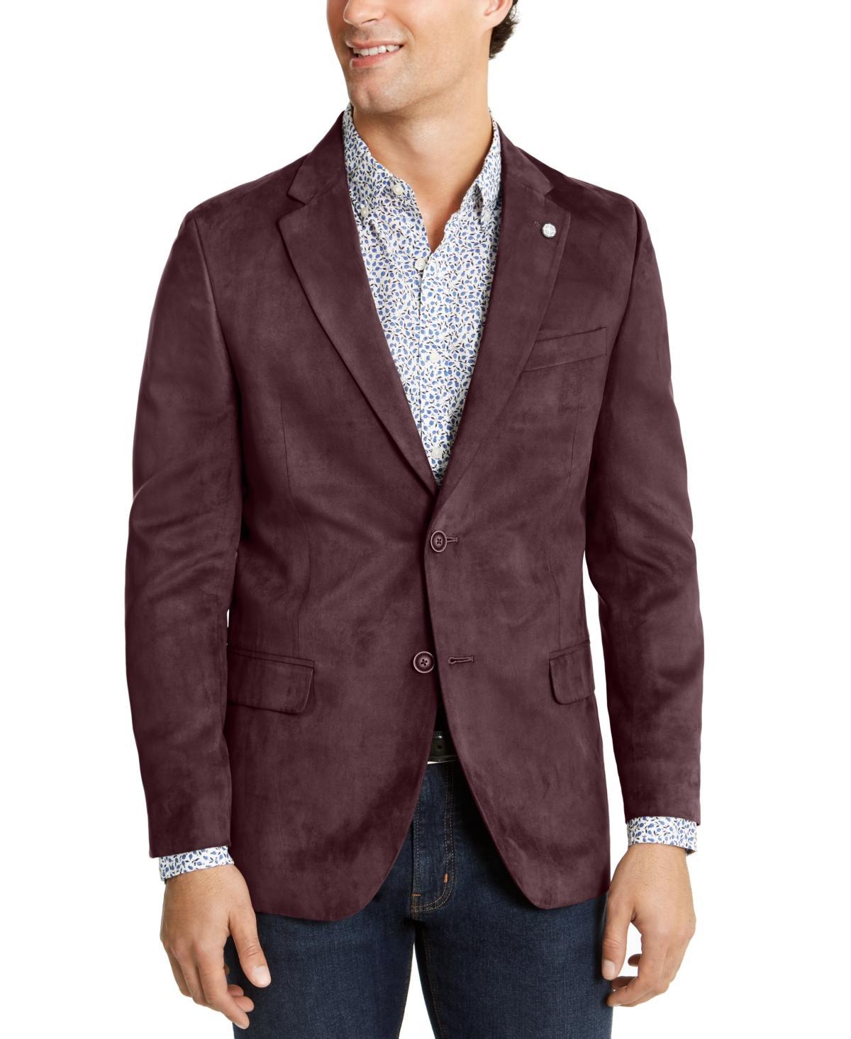 Nautica Mens Modern-Fit Faux-Suede Sport Coat Product Image