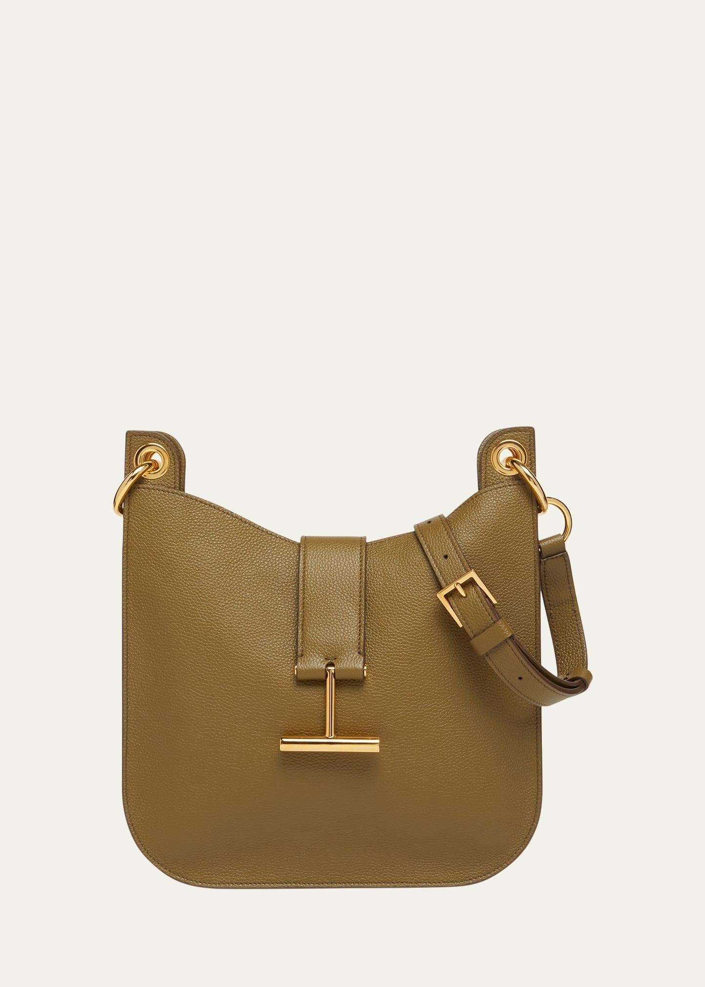 Tara Small Hobo Crossbody in Grained Leather Product Image