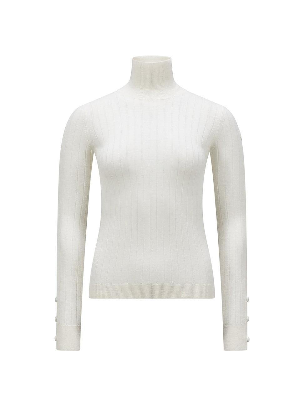 Womens Wool Cashmere Turtleneck Sweater Product Image