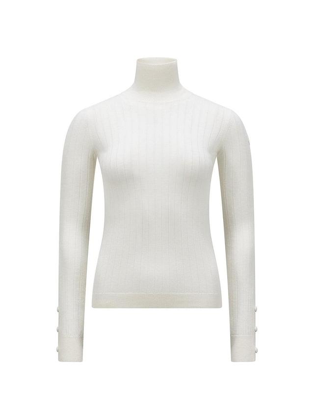 Womens Wool Cashmere Turtleneck Sweater Product Image