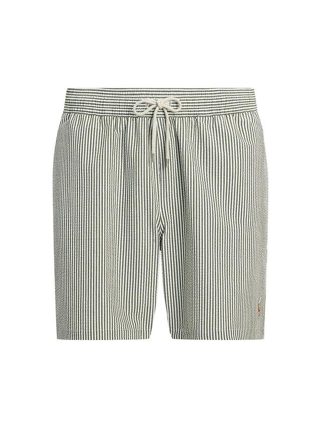 Mens Traveler Seersucker Swim Trunks Product Image