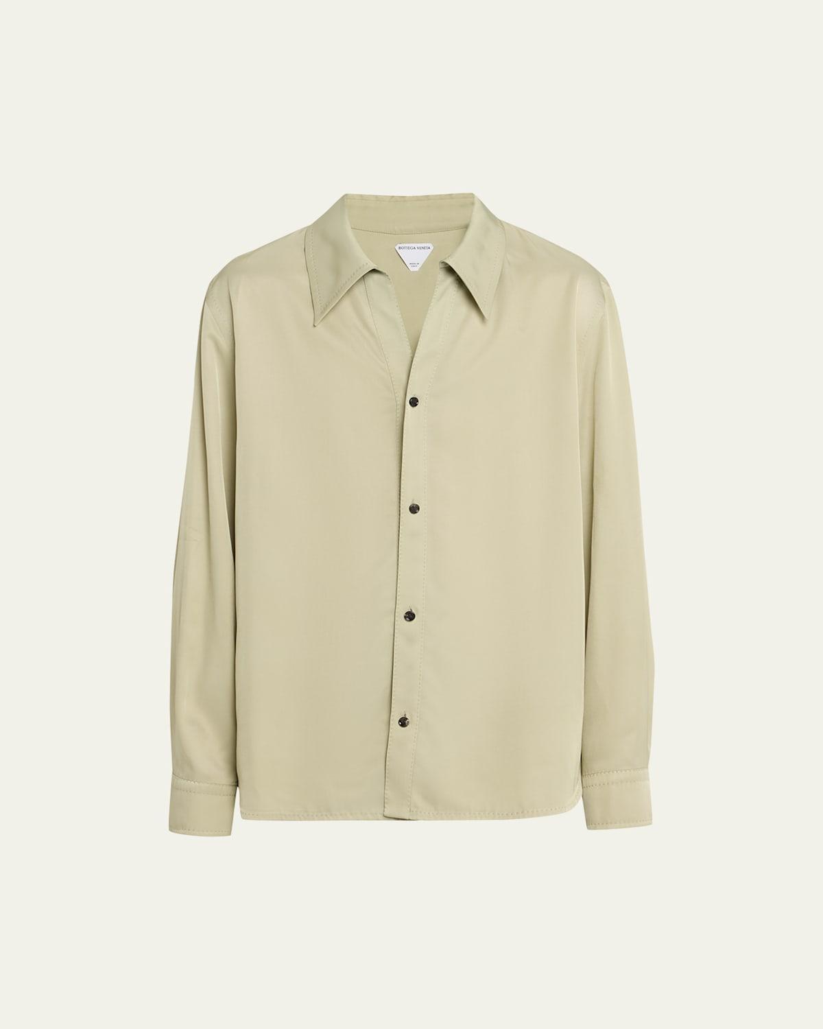 Mens Viscose Twill Button-Down Shirt Product Image