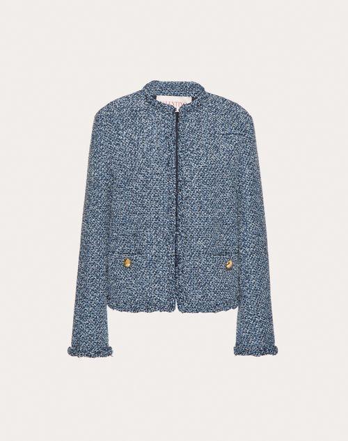 TEXTURED TWEED DENIM JACKET  product image