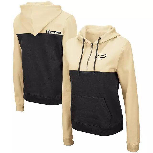 Womens Colosseum Purdue Boilermakers Aidan Half-Zip Pullover Hoodie Product Image