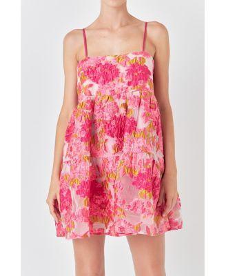 Women's Organza Floral Mini Dress Product Image