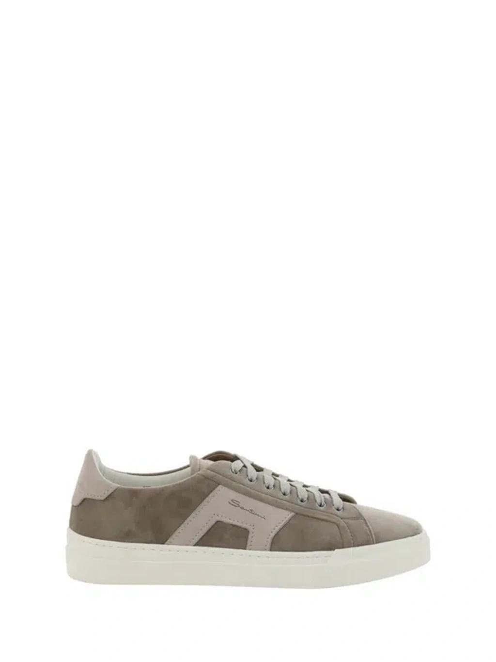 SANTONI Sneakers In Beige Product Image