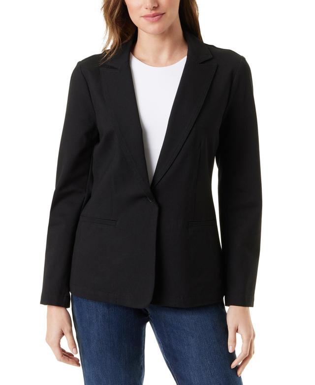 Gloria Vanderbilt Womens Fitted Denim Blazer Product Image