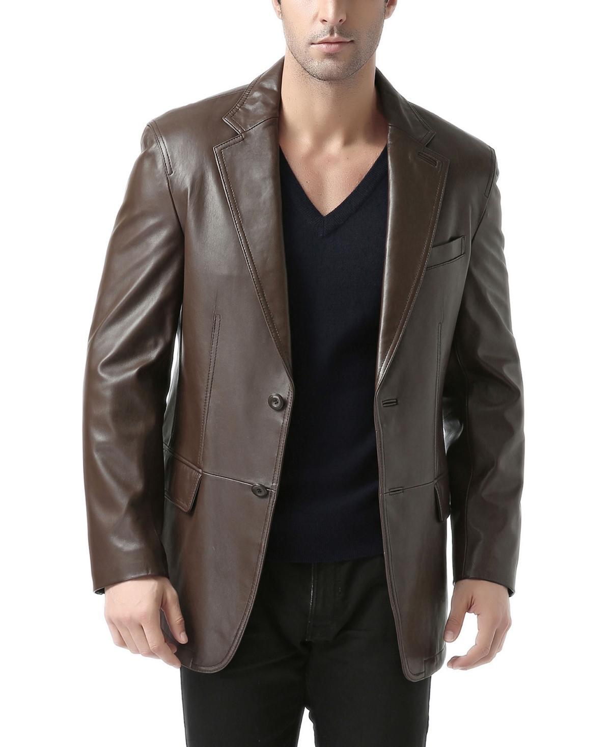 Bgsd Men Two-Button Leather Blazer - Short Product Image