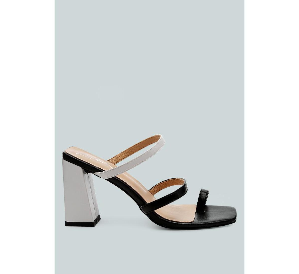 Womens Marve Contrast Strap Block Heel Sandals Product Image