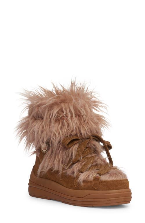 Moncler Womens Insolux Faux Fur Trim Snow Boots Product Image