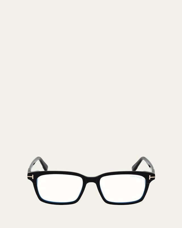 Mens 51MM Plastic Blue Filter Optical Glasses Product Image