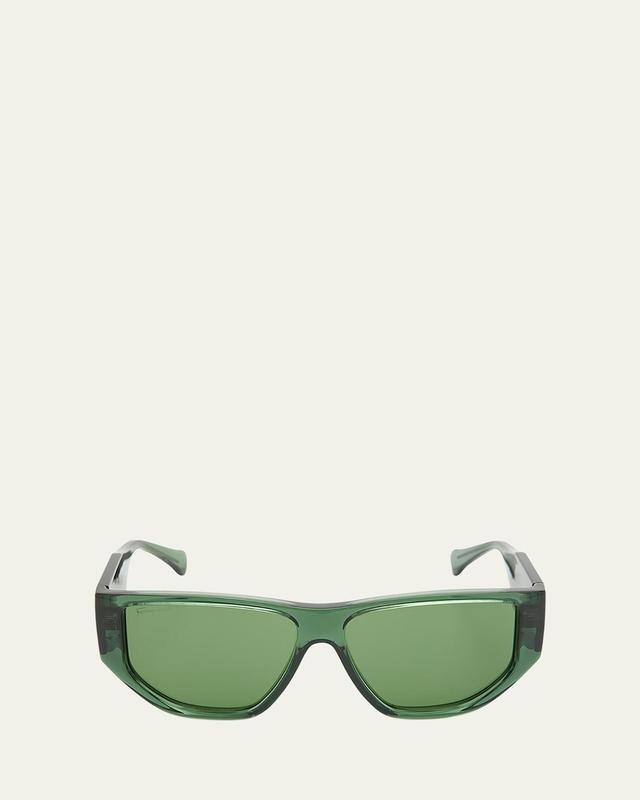 Monochrome Rectangle Plastic Sunglasses Product Image