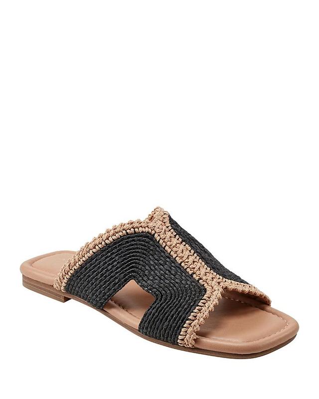 Marc Fisher Ltd. Womens Nashie Square Toe Woven Slide Sandals Product Image