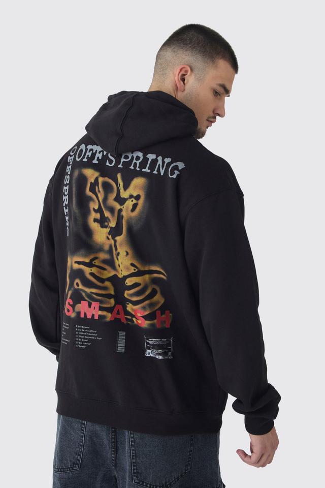 Tall Oversized The Offspring License Back Print Hoodie | boohooMAN USA Product Image