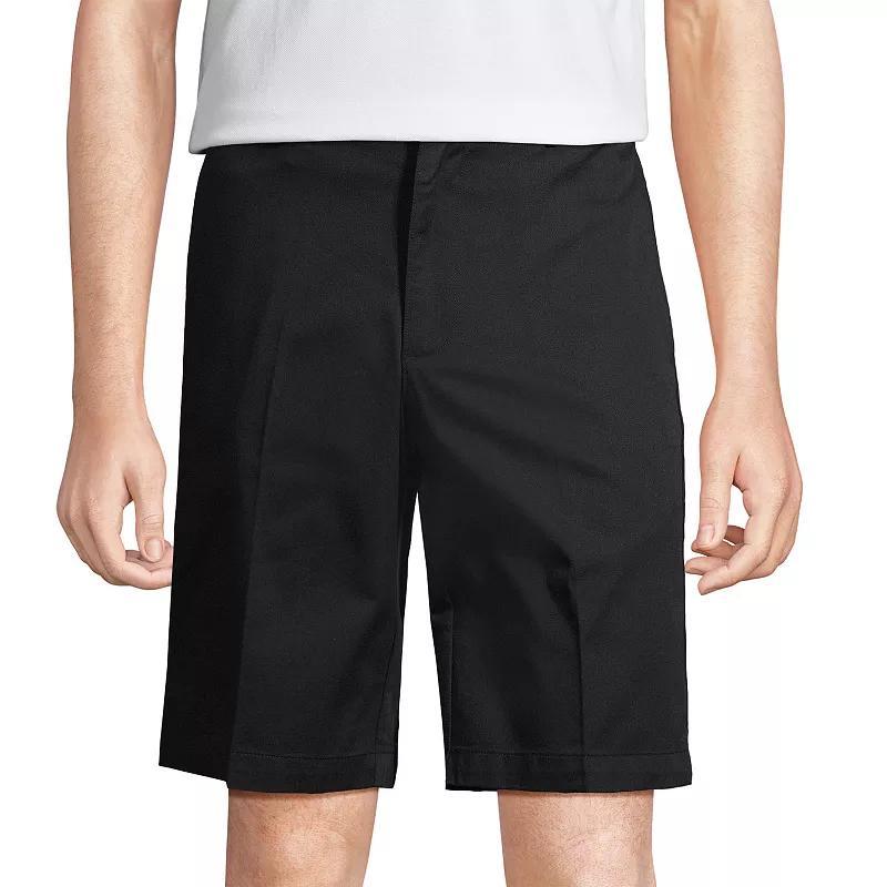 Mens Lands End Plain Front Wrinkle-Resistant Chino Shorts Product Image