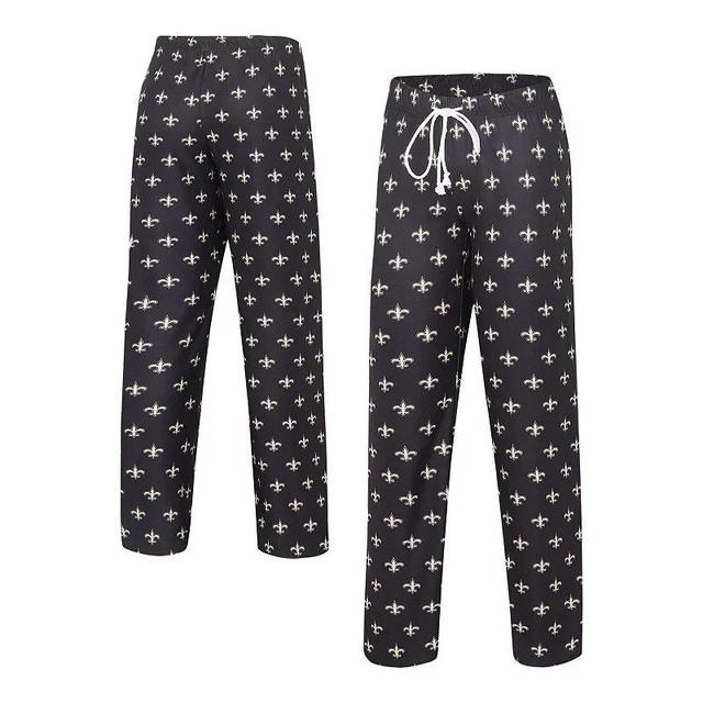 Womens Concepts Sport New Orleans Saints Gauge Allover Print Sleep Pants Product Image