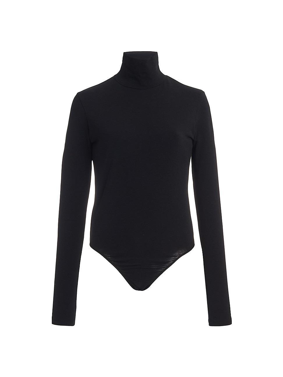 Womens Long-Sleeve Turtleneck Bodysuit Product Image