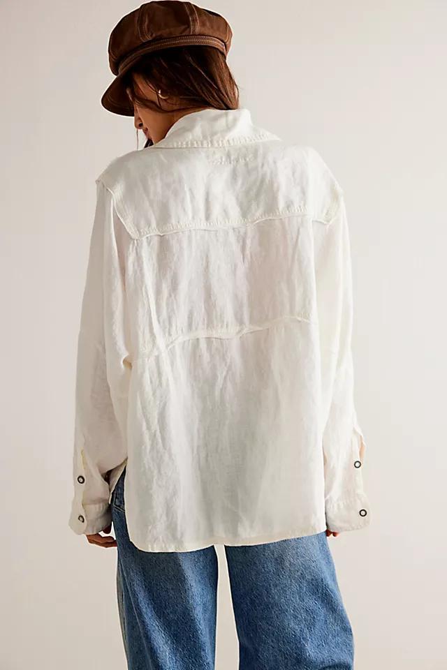 Tucked Up Linen Shirt Product Image