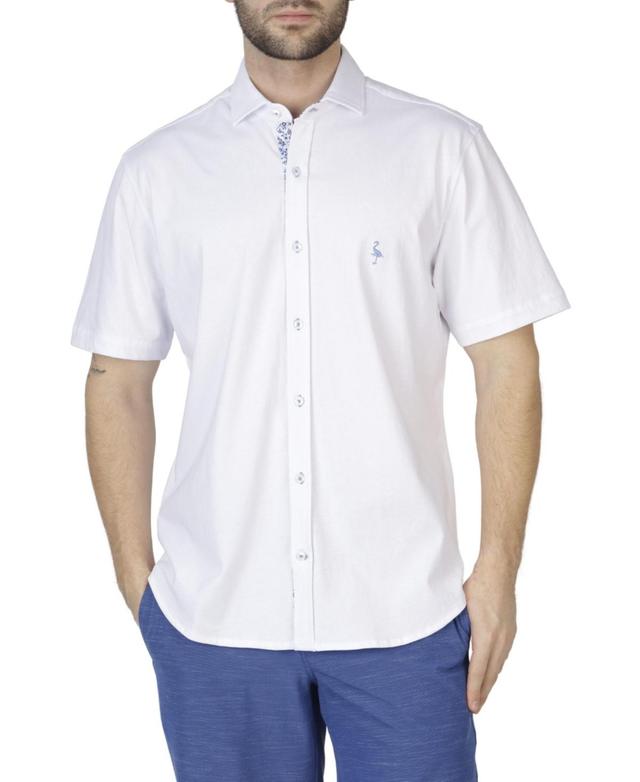 Tailorbyrd Mens Solid Knit Short Sleeve Shirt Product Image