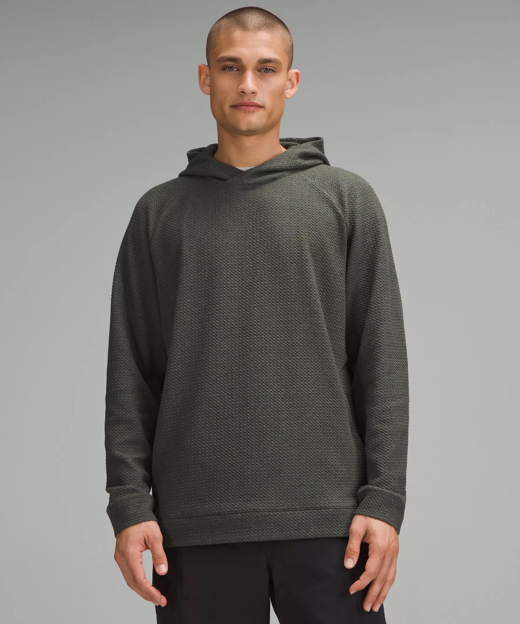 Textured Double-Knit Cotton Hoodie Product Image