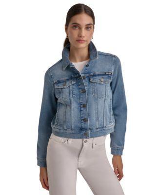 Women's Button-Down Denim Trucker Jacket product image