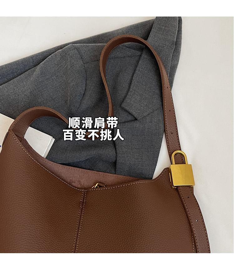 Set: Padlock Accent Tote Bag With Pouch Product Image