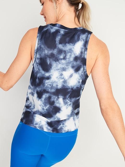 Breathe ON Twist-Hem Cropped Tank Top Product Image