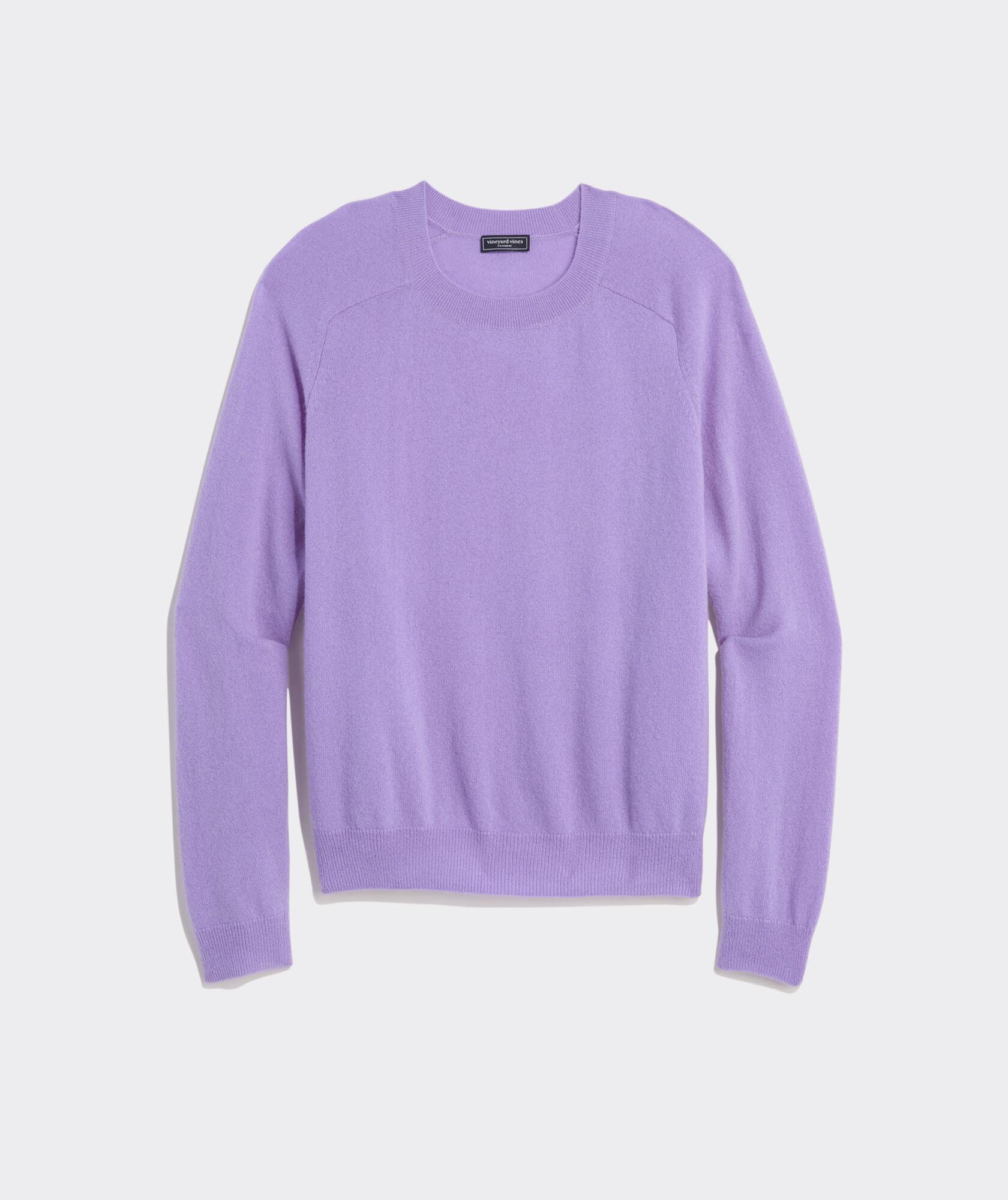 Cashmere Cropped Crewneck Sweater Product Image