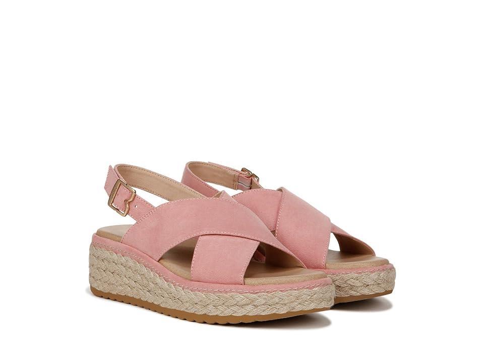 Dr. Scholl's Ember Espadrille Sandal (Rose Microfiber) Women's Sandals Product Image