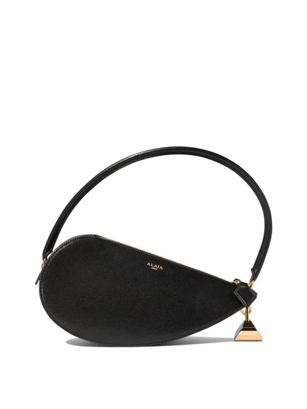 ALAÏA Alaia Le Demi-coeur Black Leather Bag Women Product Image