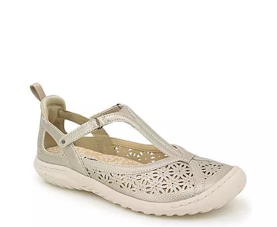 JBU Daffodil Womens Casual Mary Jane Shoes Ivory Shimmer Product Image