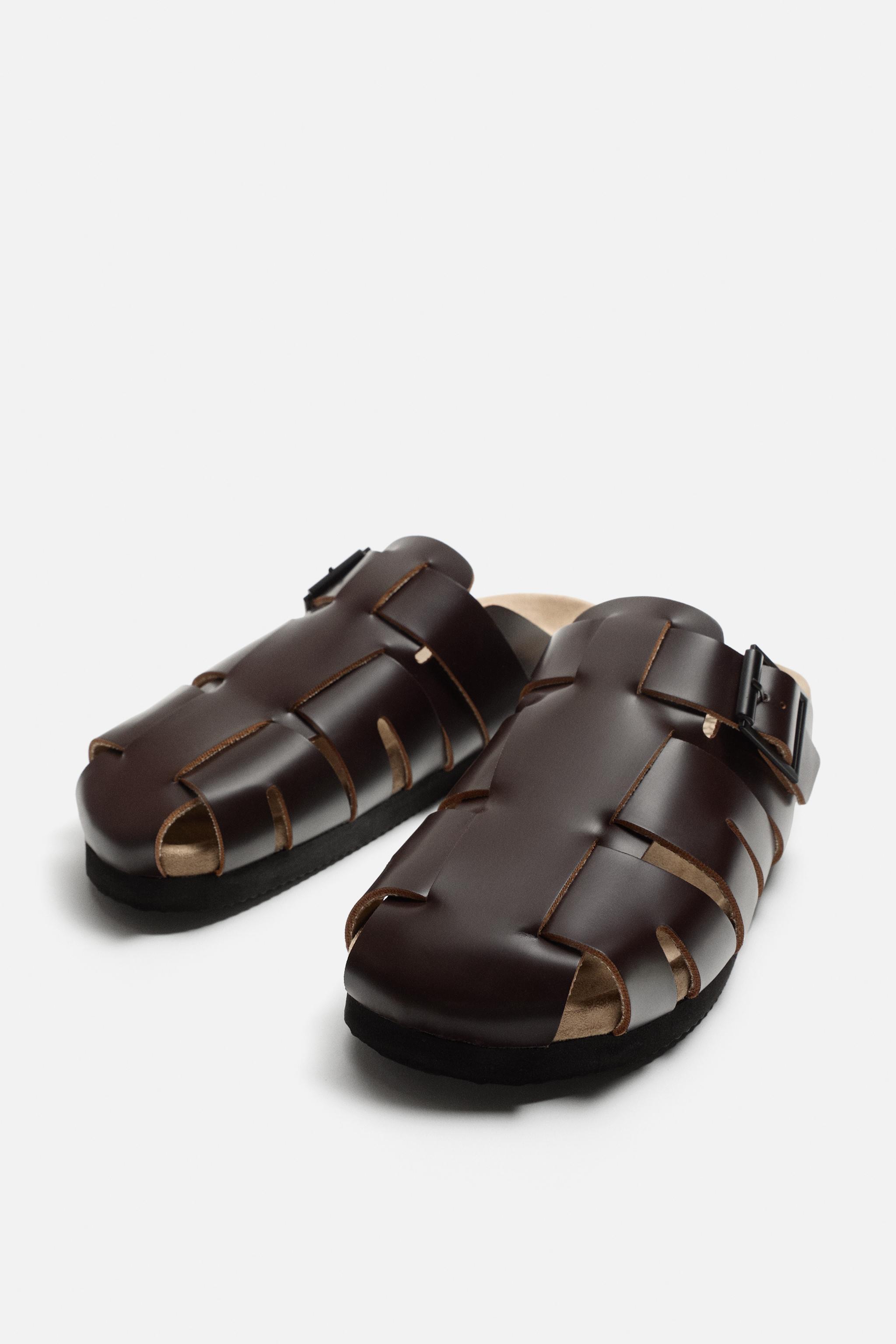 LEATHER CAGE CLOGS Product Image