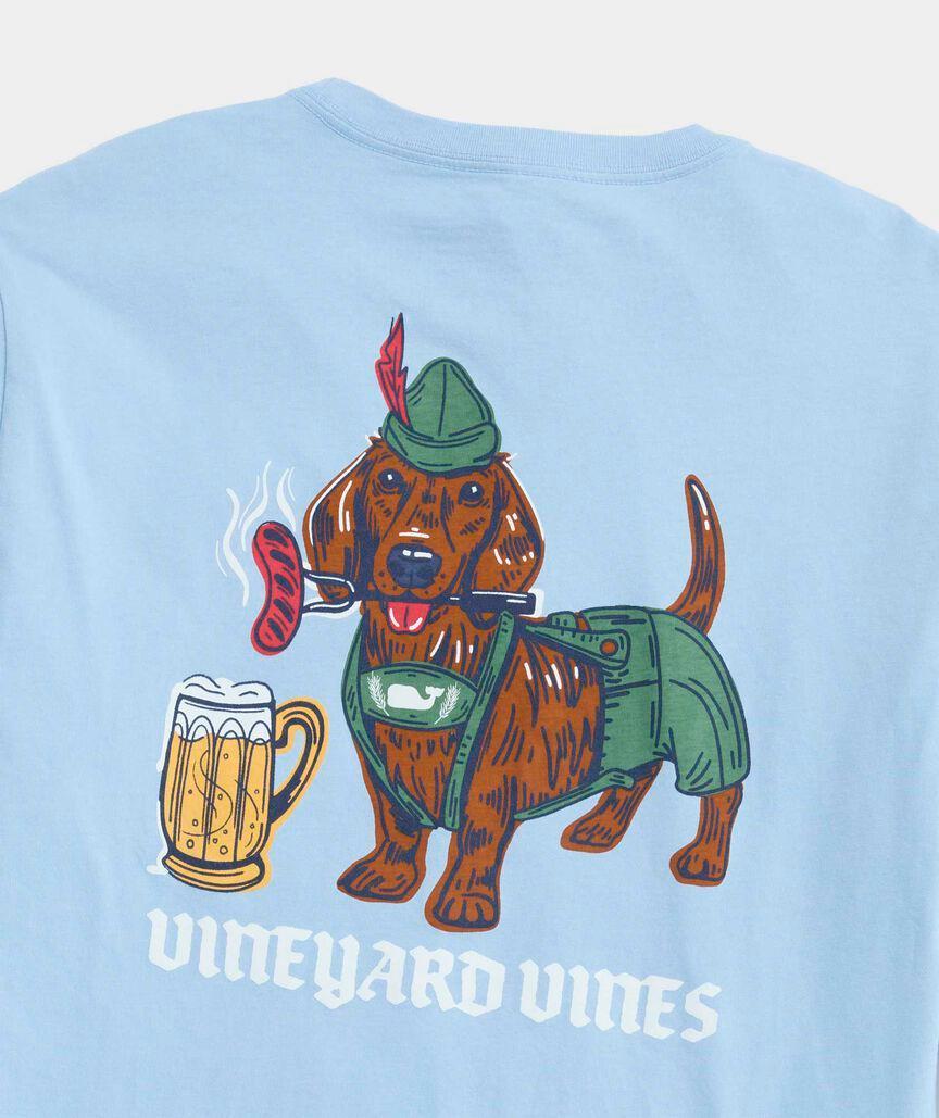 Oktoberfest Wiener Dog Long-Sleeve Pocket Tee Product Image