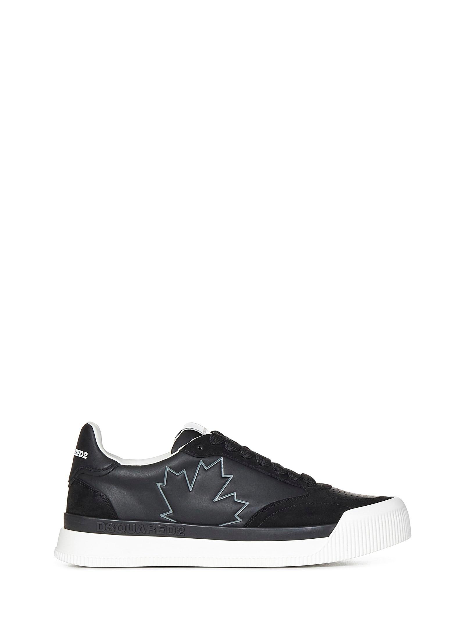 DSQUARED2 Logo-print Low-top Sneakers In Black Product Image