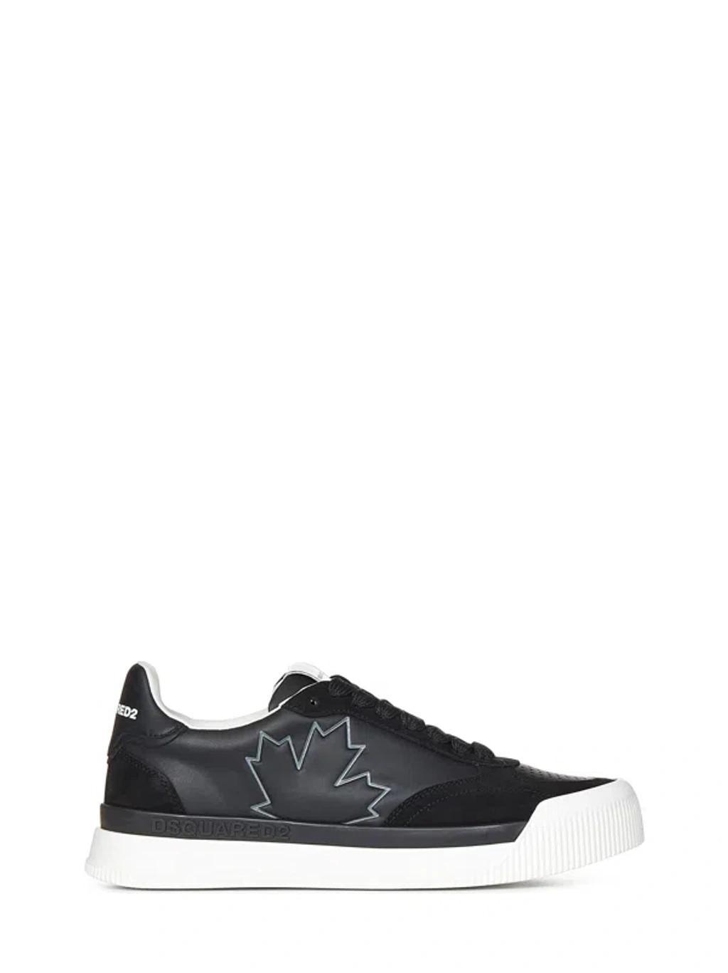 DSQUARED2 New Jersey Sneakers In Black Product Image