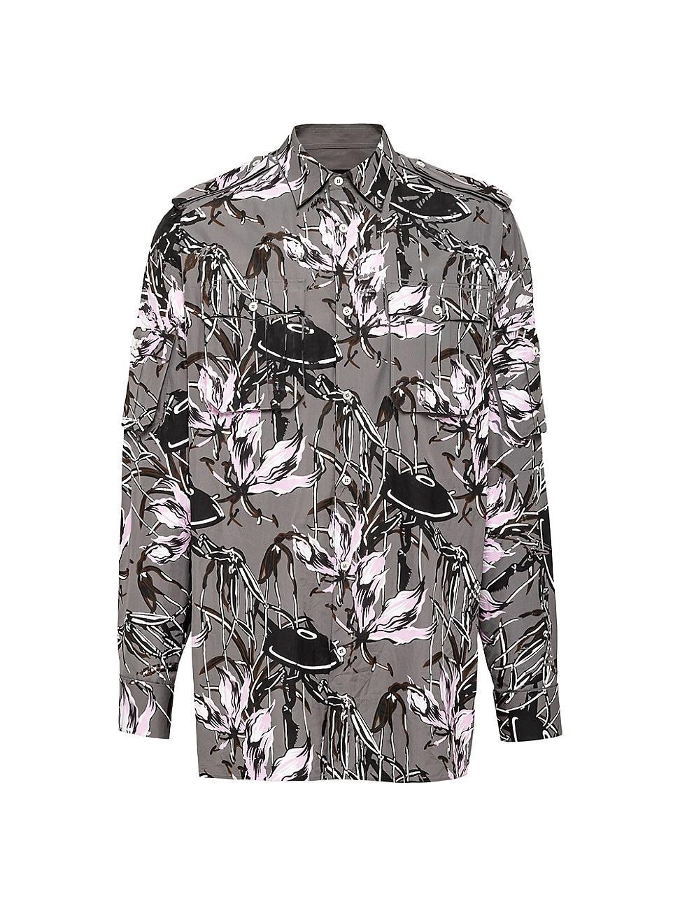 Mens Printed Cotton Shirt Product Image