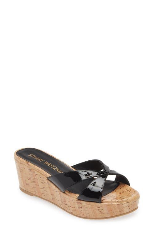 Carmen Patent Slide Wedge Sandals Product Image